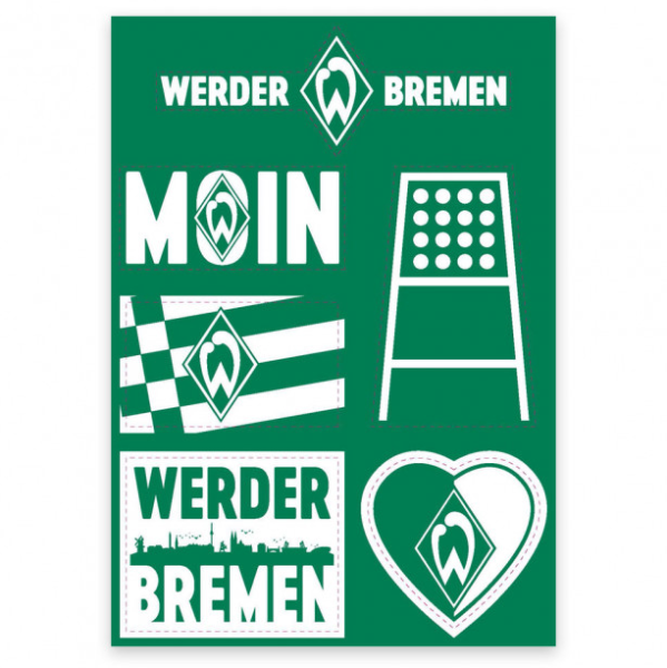 Werder Bremen - Aufkleberkarte Werder